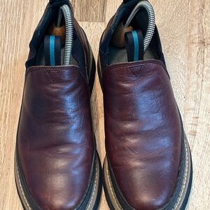 Georgia Boot Rich Brown Leather Ankle Booties